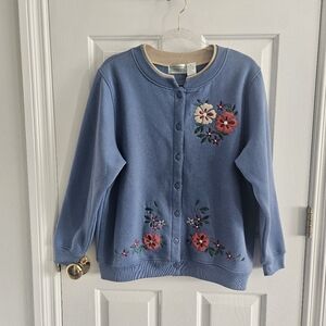 Vintage 90s Shenanigans Embroidered Button Front Sweatshirt
